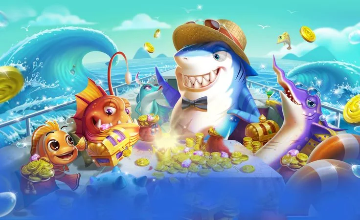 Arena tembak ikan dengan target laut yang bergerak