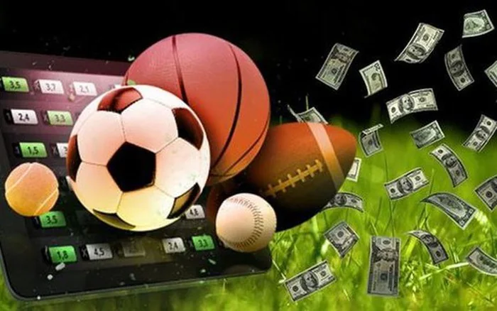 Ilustrasi pertandingan olahraga pada layar digital
